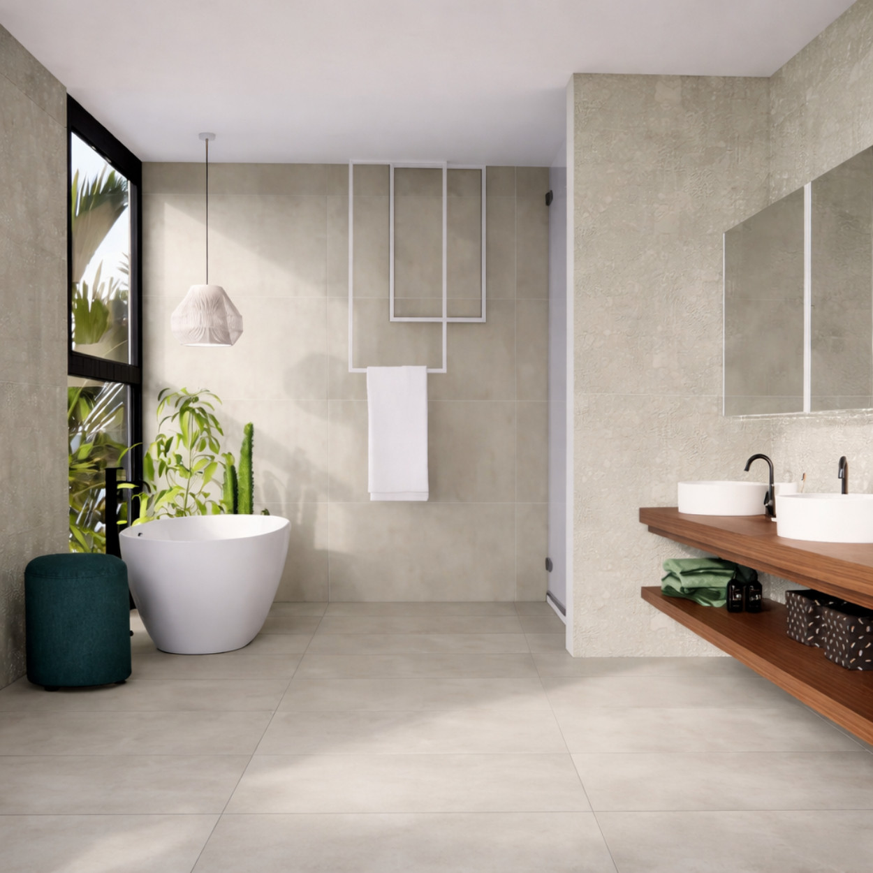 Prissmacer Ceramica Beton Cire Bercy Nude 60x120cm